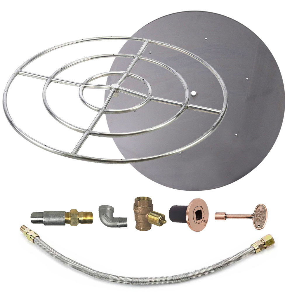 Spotix Round HPC Match Lit Fire Pit Burner Kits