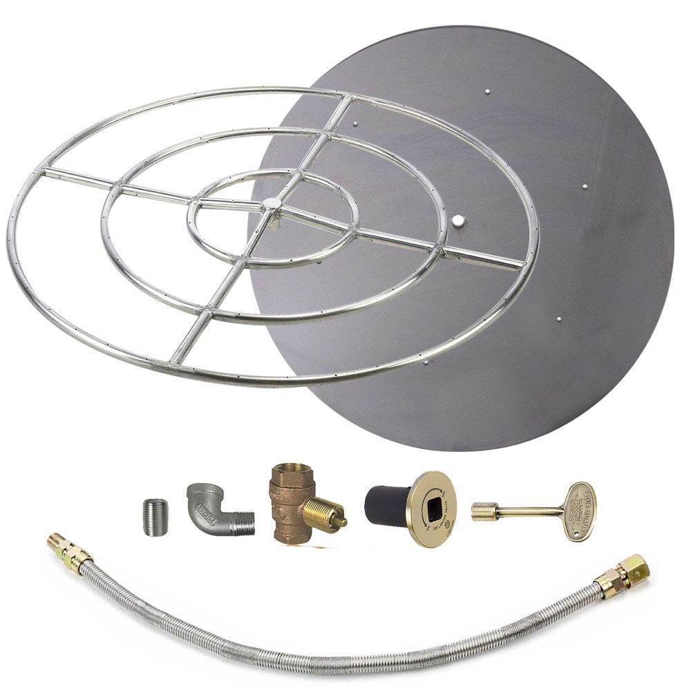 Spotix Round HPC Match Lit Fire Pit Burner Kits