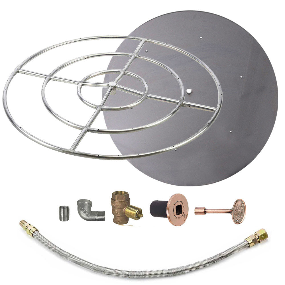 Spotix Round HPC Match Lit Fire Pit Burner Kits