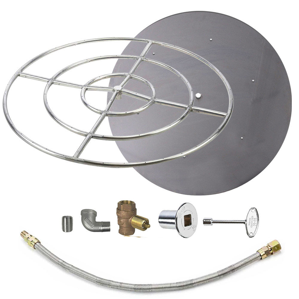 Spotix Round HPC Match Lit Fire Pit Burner Kits