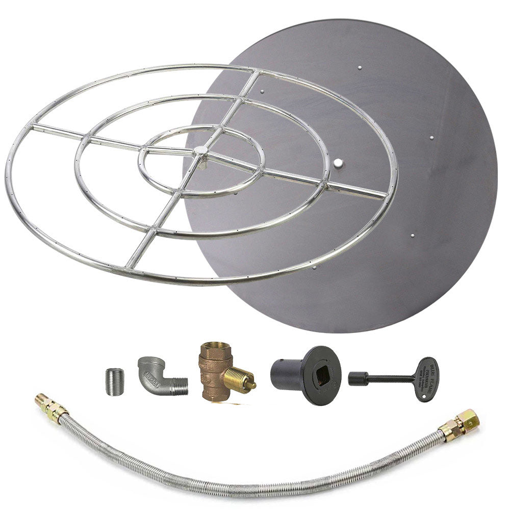Spotix Round HPC Match Lit Fire Pit Burner Kits
