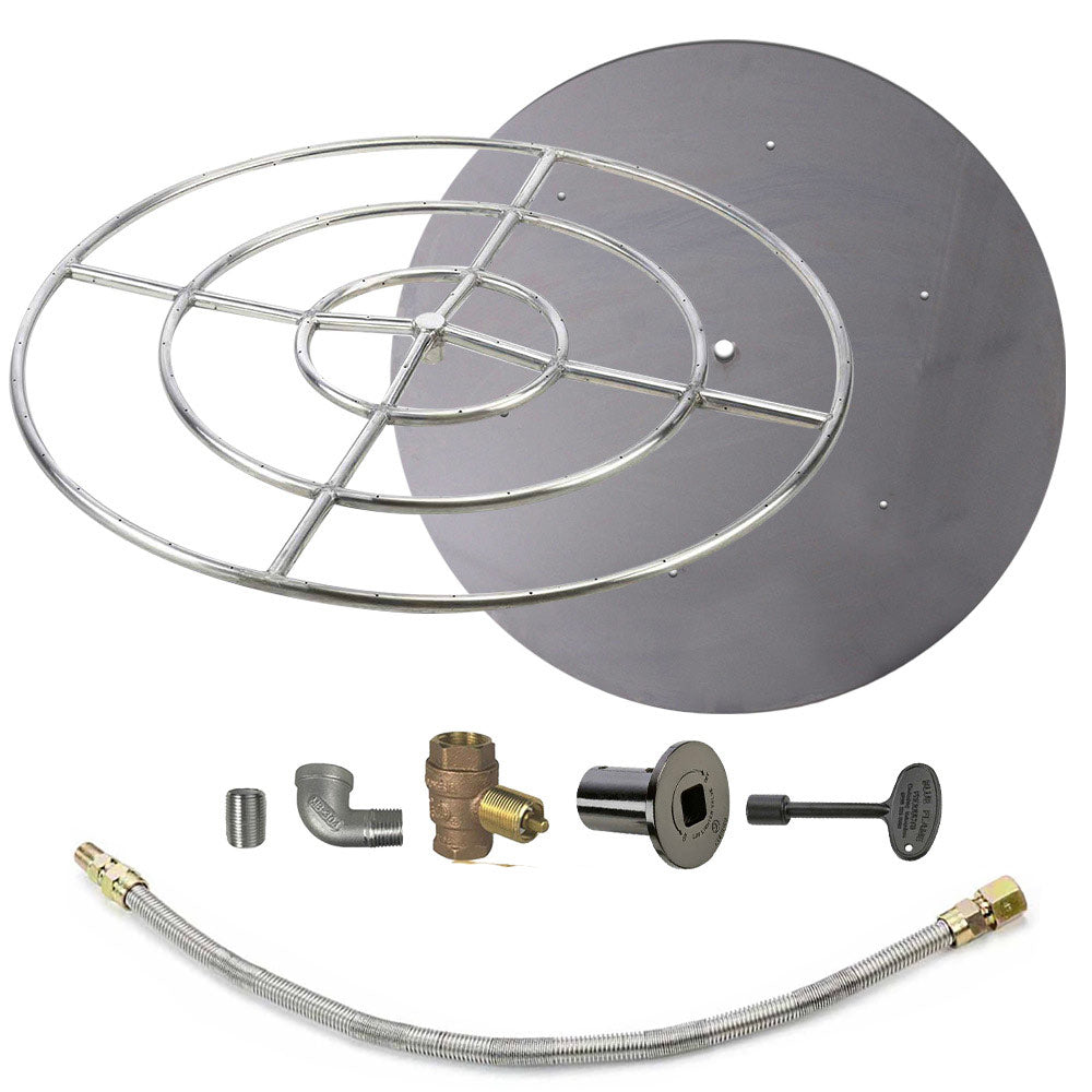 Spotix Round HPC Match Lit Fire Pit Burner Kits