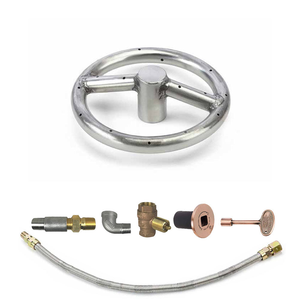 Spotix Round HPC Match Lit Fire Pit Burner Kits