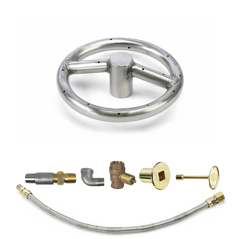 Spotix Round HPC Match Lit Fire Pit Burner Kits