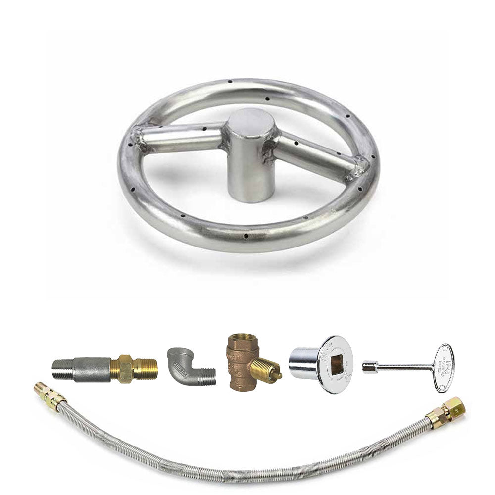 Spotix Round HPC Match Lit Fire Pit Burner Kits