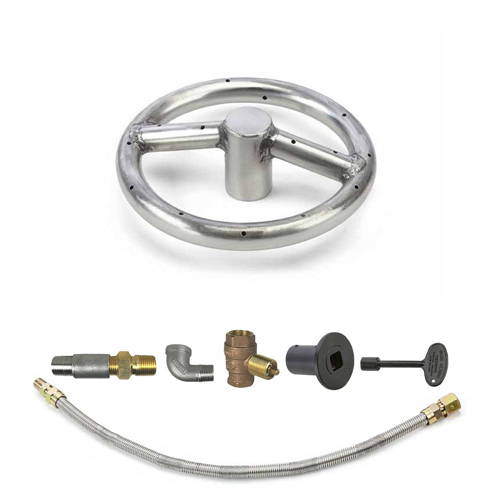 Spotix Round HPC Match Lit Fire Pit Burner Kits