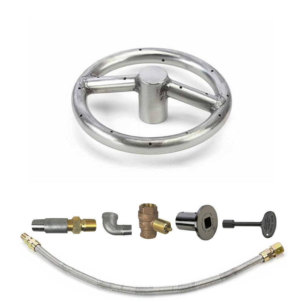 Spotix Round HPC Match Lit Fire Pit Burner Kits