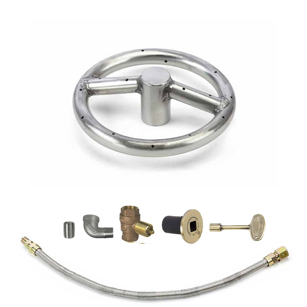 Spotix Round HPC Match Lit Fire Pit Burner Kits
