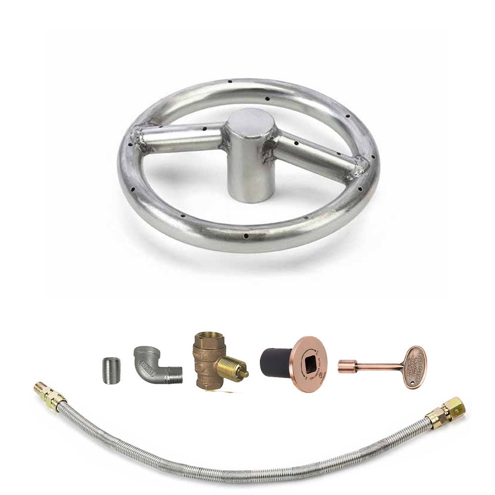 Spotix Round HPC Match Lit Fire Pit Burner Kits