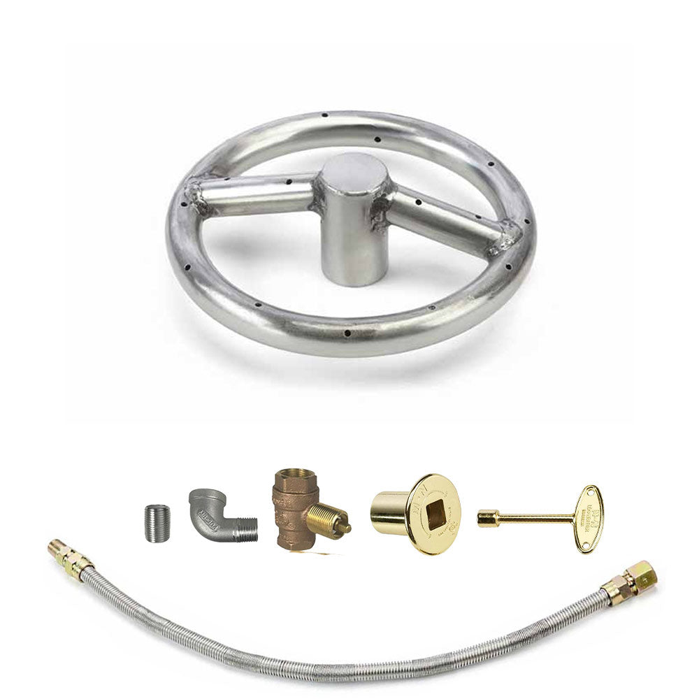 Spotix Round HPC Match Lit Fire Pit Burner Kits