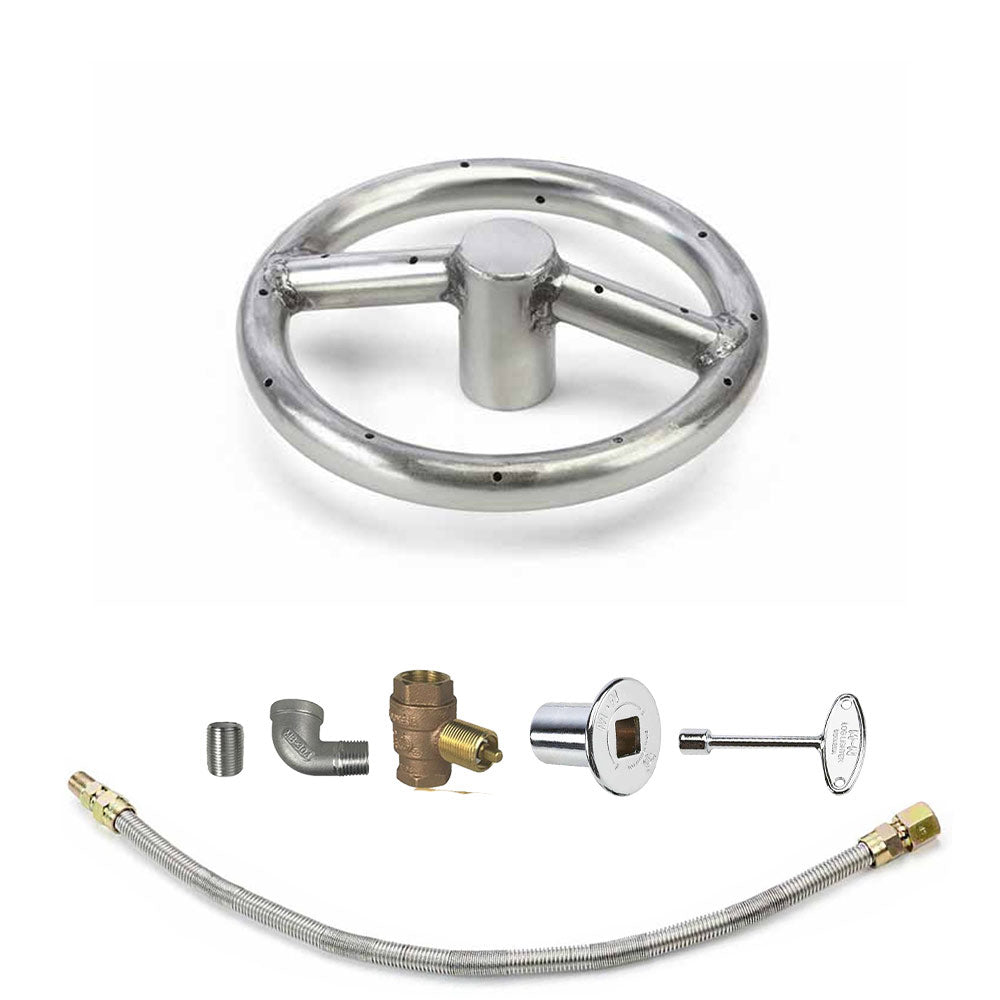 Spotix Round HPC Match Lit Fire Pit Burner Kits