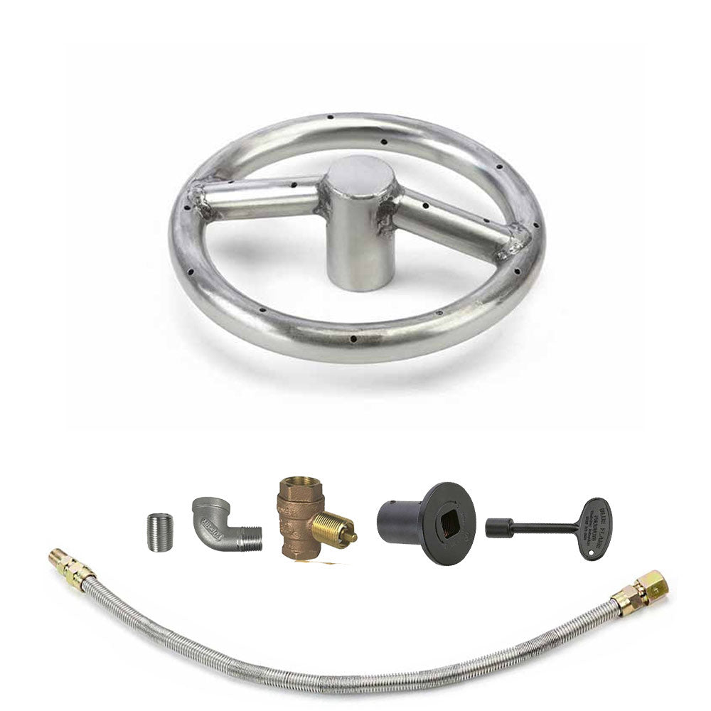 Spotix Round HPC Match Lit Fire Pit Burner Kits