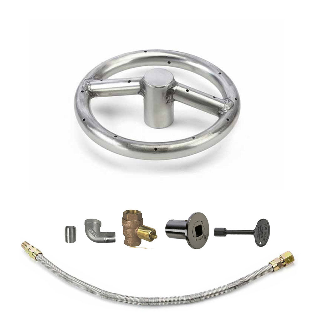 Spotix Round HPC Match Lit Fire Pit Burner Kits