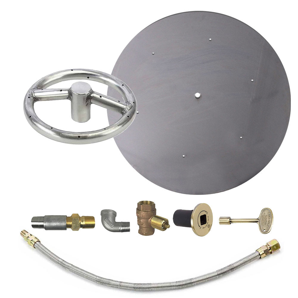 Spotix Round HPC Match Lit Fire Pit Burner Kits