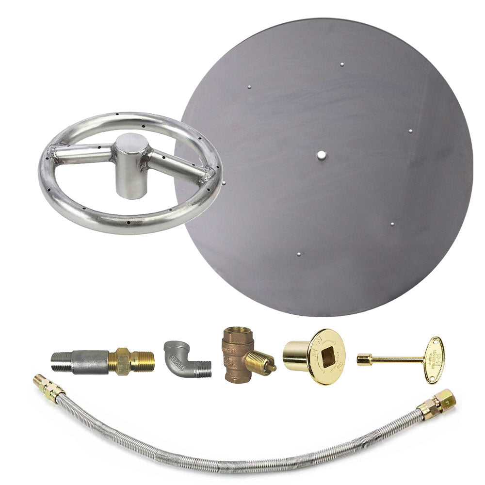 Spotix Round HPC Match Lit Fire Pit Burner Kits