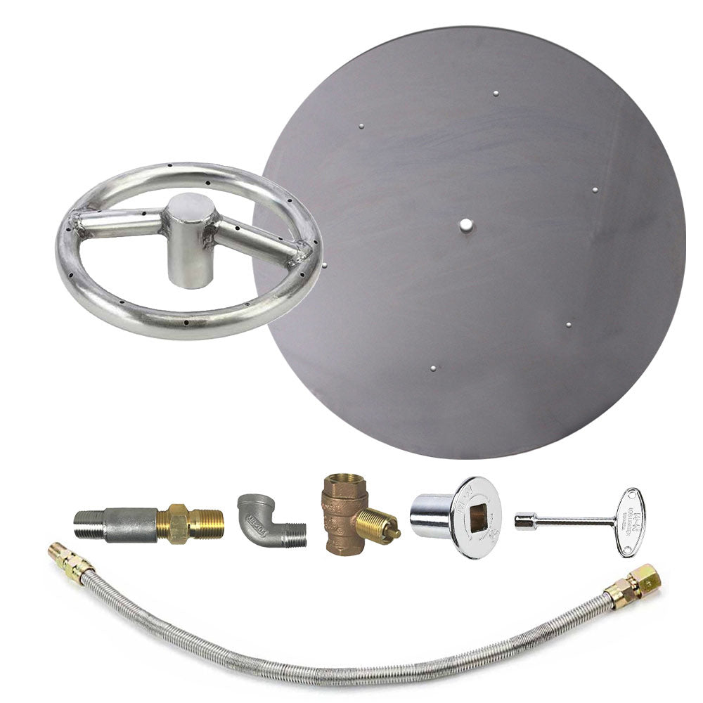 Spotix Round HPC Match Lit Fire Pit Burner Kits