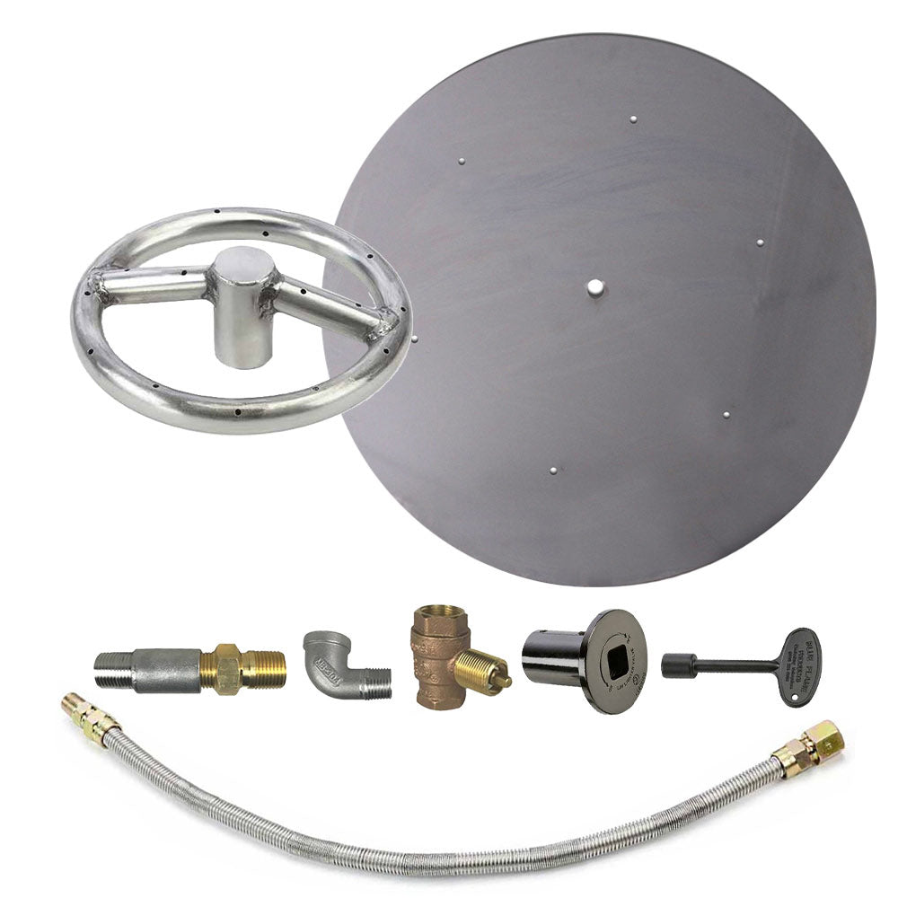 Spotix Round HPC Match Lit Fire Pit Burner Kits