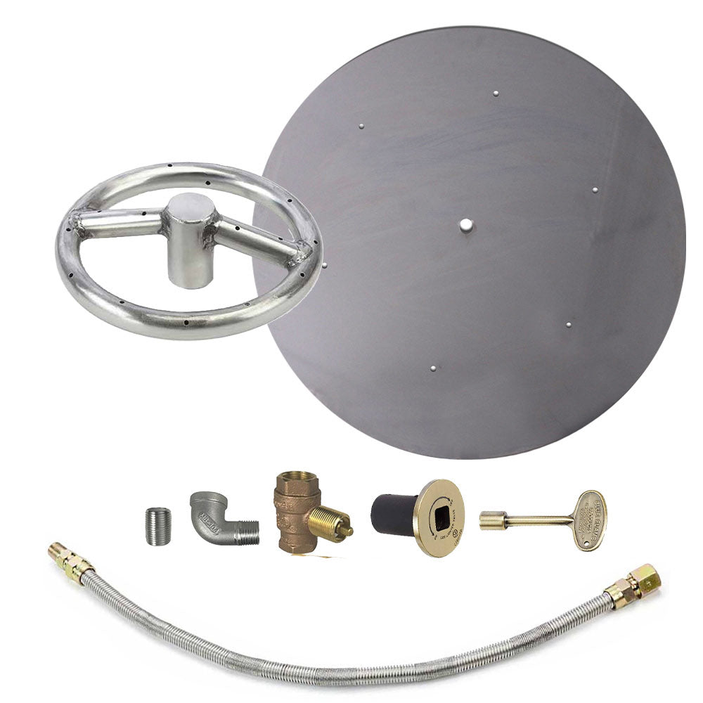Spotix Round HPC Match Lit Fire Pit Burner Kits