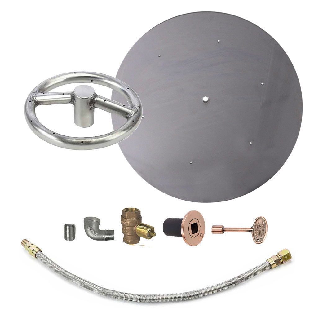 Spotix Round HPC Match Lit Fire Pit Burner Kits