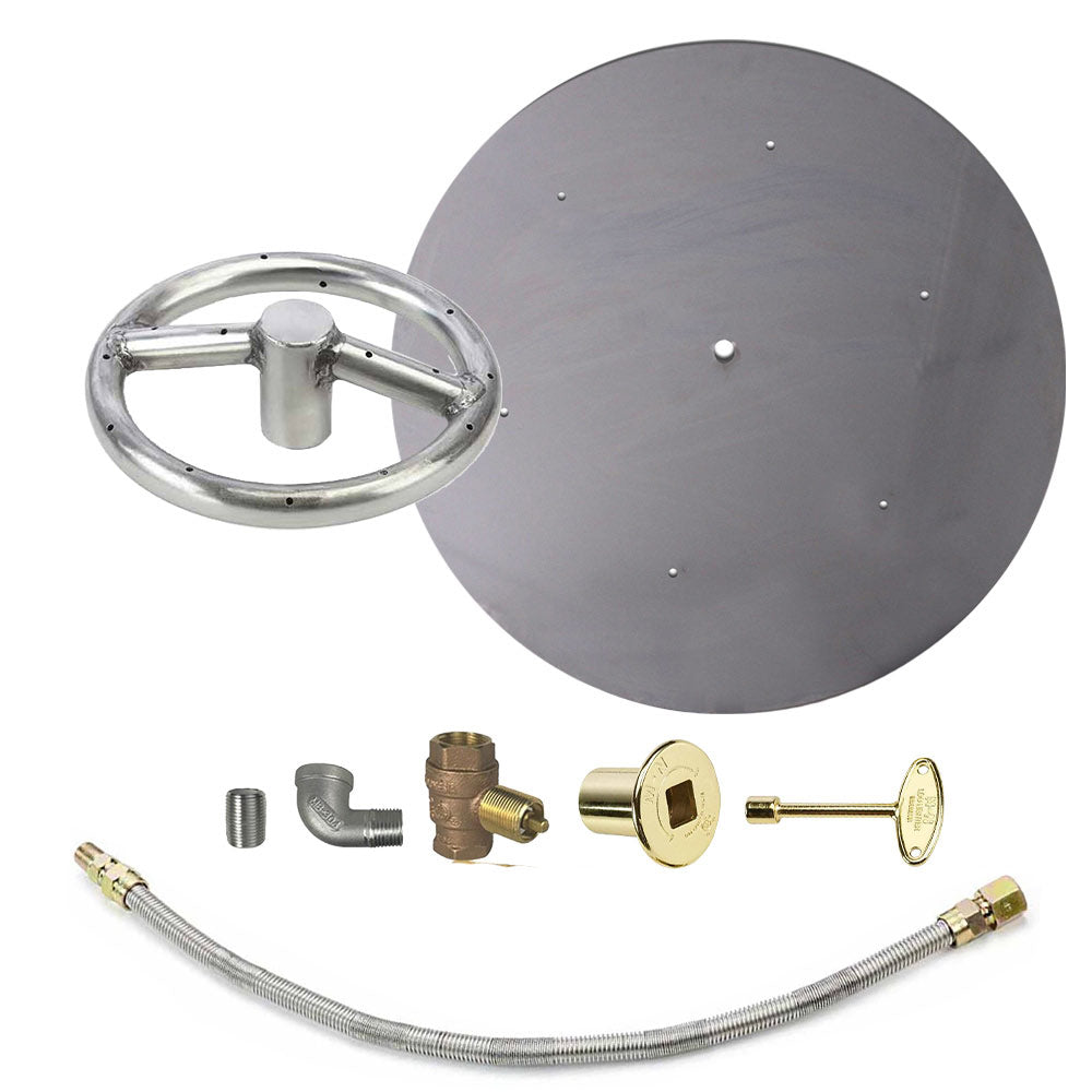 Spotix Round HPC Match Lit Fire Pit Burner Kits