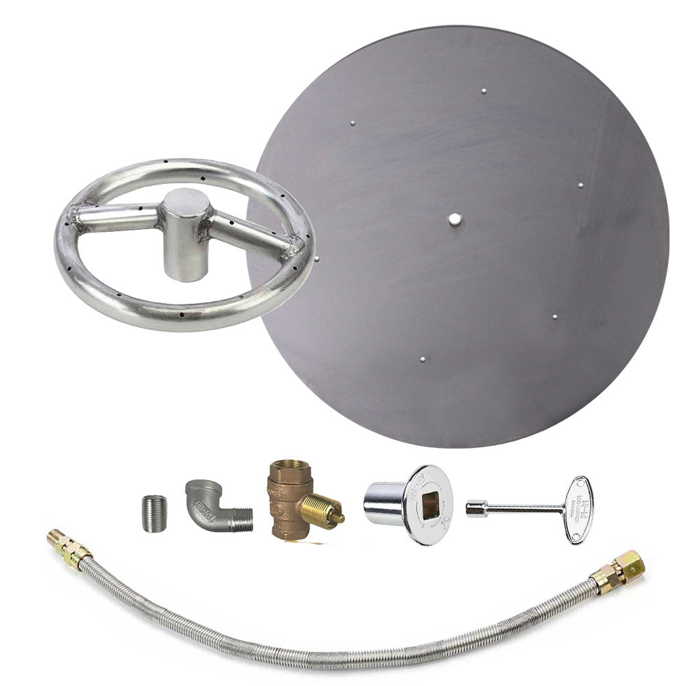 Spotix Round HPC Match Lit Fire Pit Burner Kits
