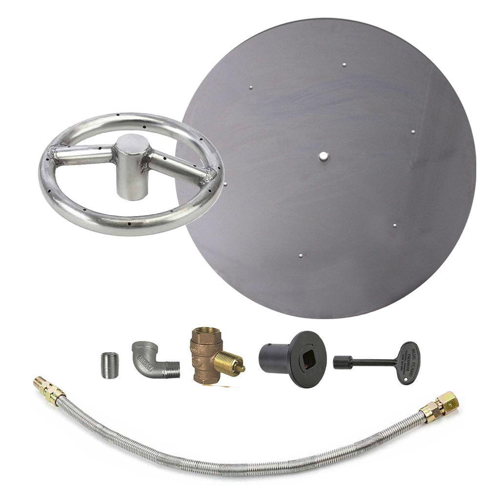 Spotix Round HPC Match Lit Fire Pit Burner Kits