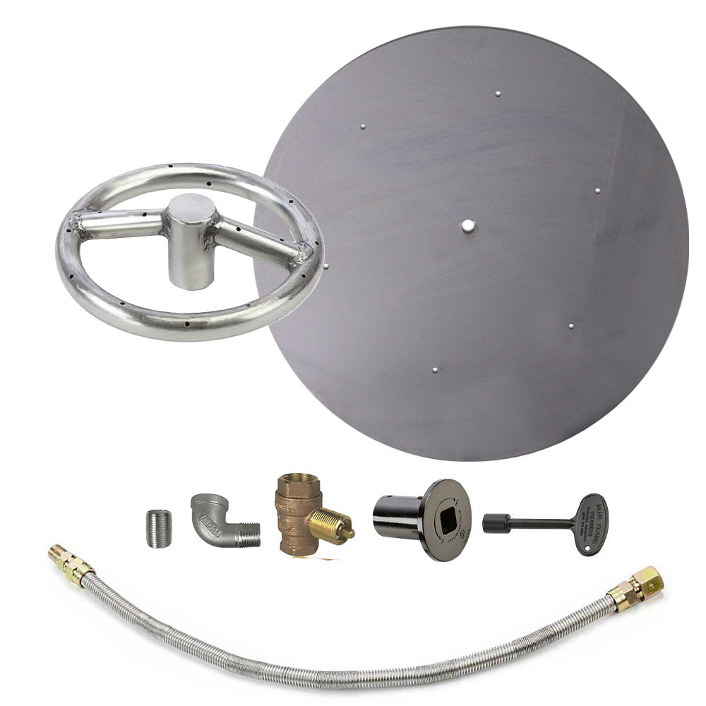 Spotix Round HPC Match Lit Fire Pit Burner Kits