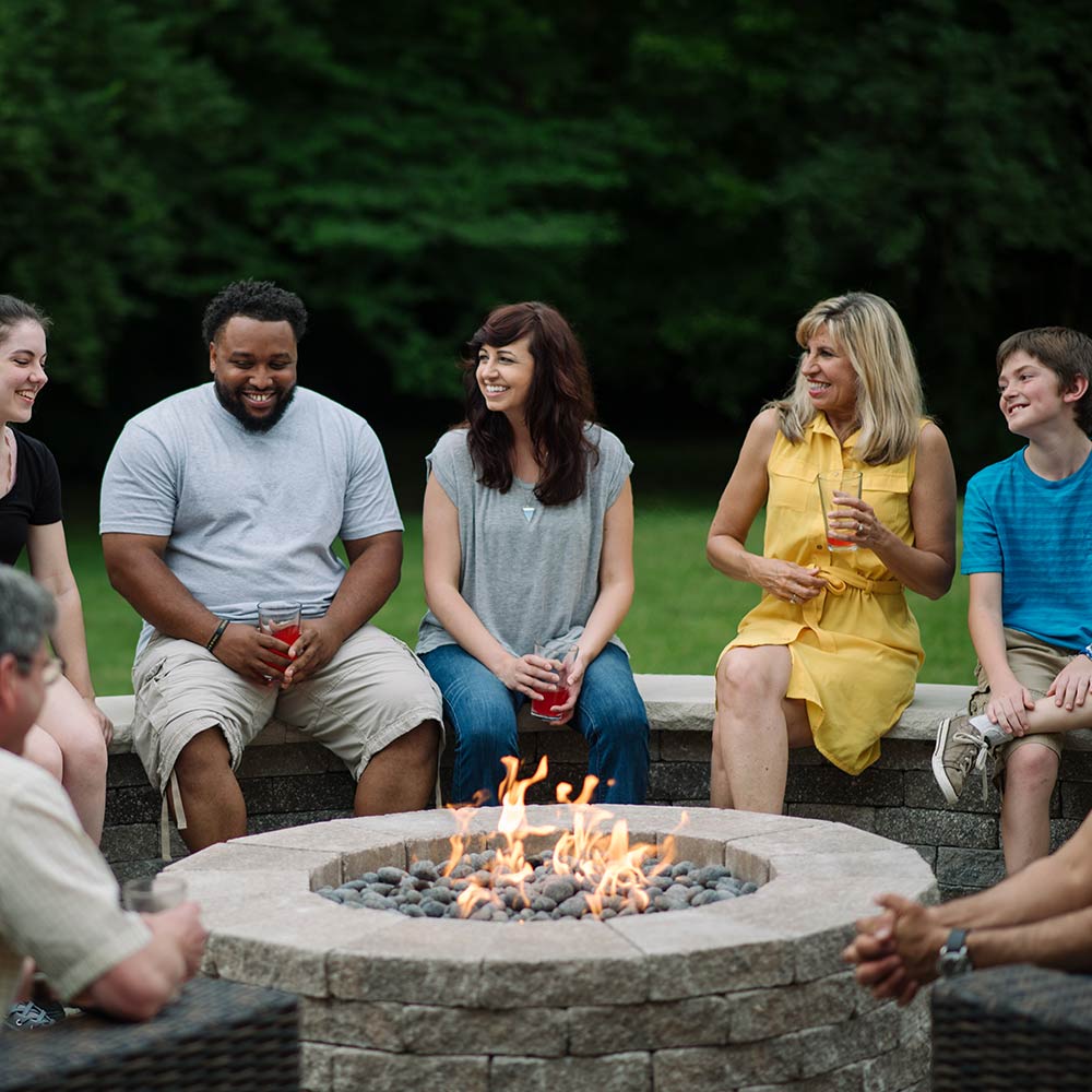HPC Fire Round Stainless Steel Fire Pit Burners