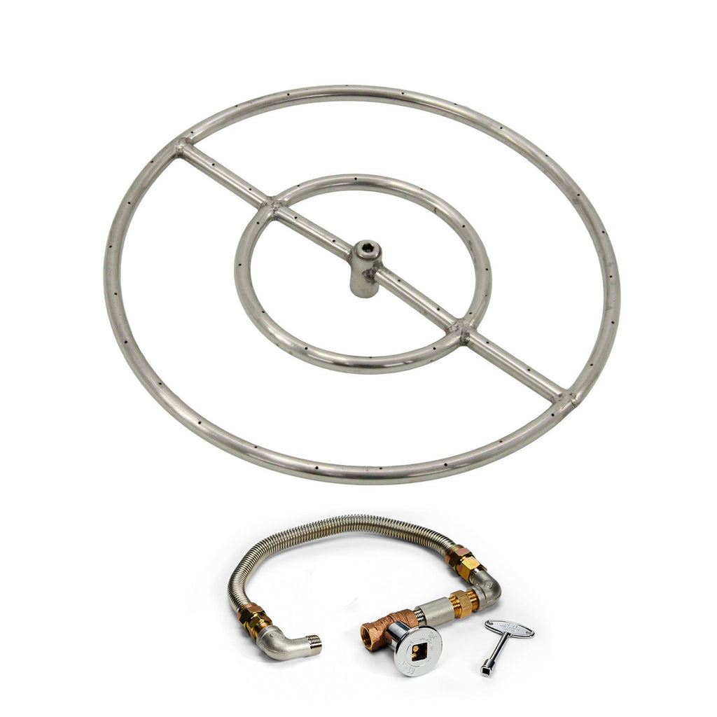 HPC Fire Match Light Gas Fire Pit Kit