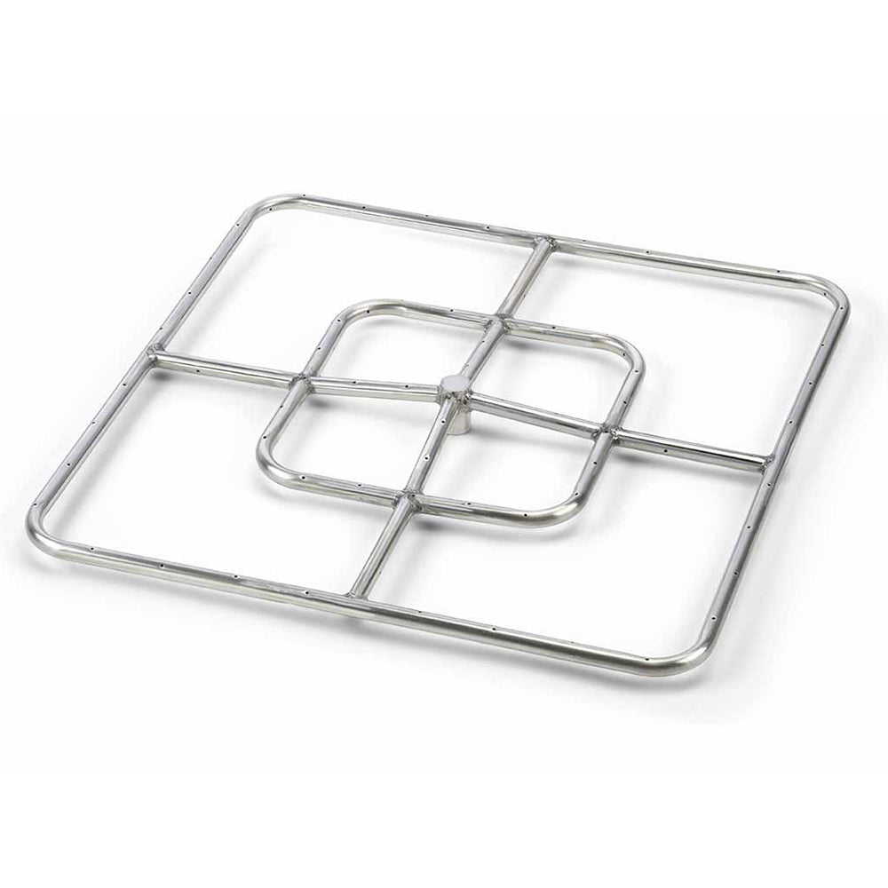 HPC Fire Square Stainless Steel Fire Pit Burners