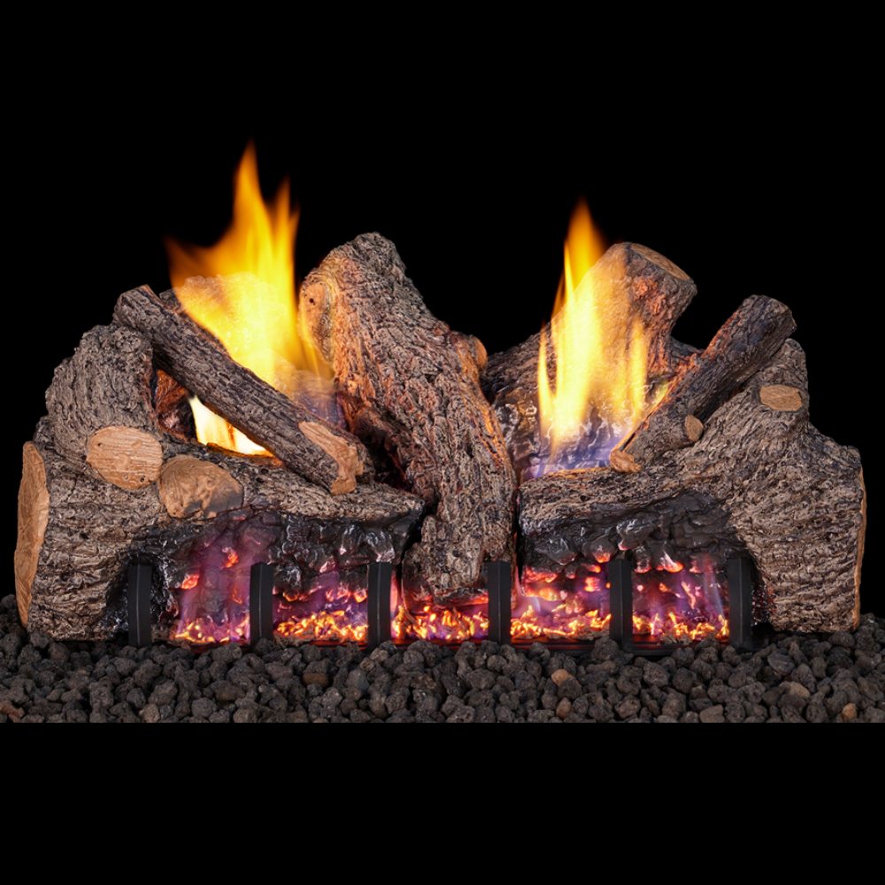 Real Fyre Foothill Oak Ventless Outdoor Gas Log Set