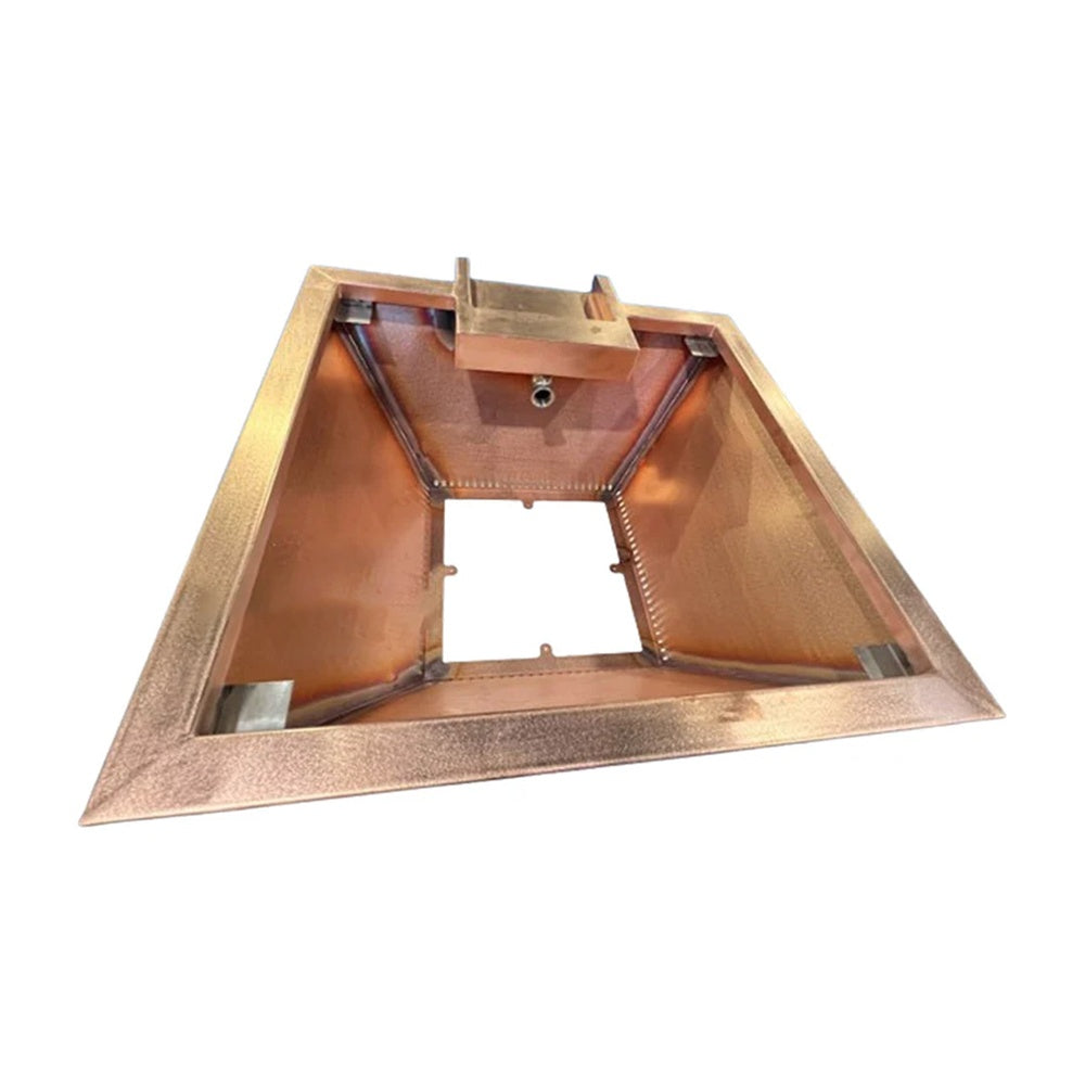 Grand Effects Builder Series Square Corinthian Copper Gas Fire and Water Bowl