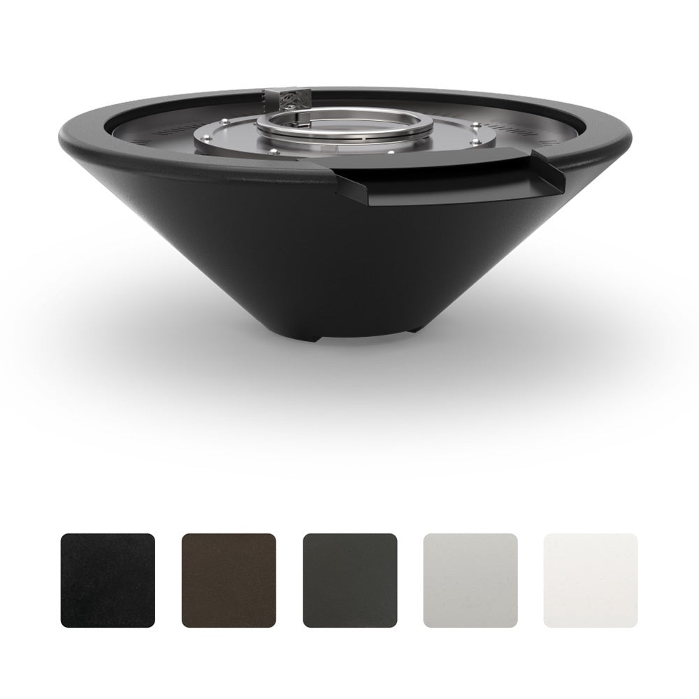 Grand Effects Essex Concrete Gas Fire and Water Bowl