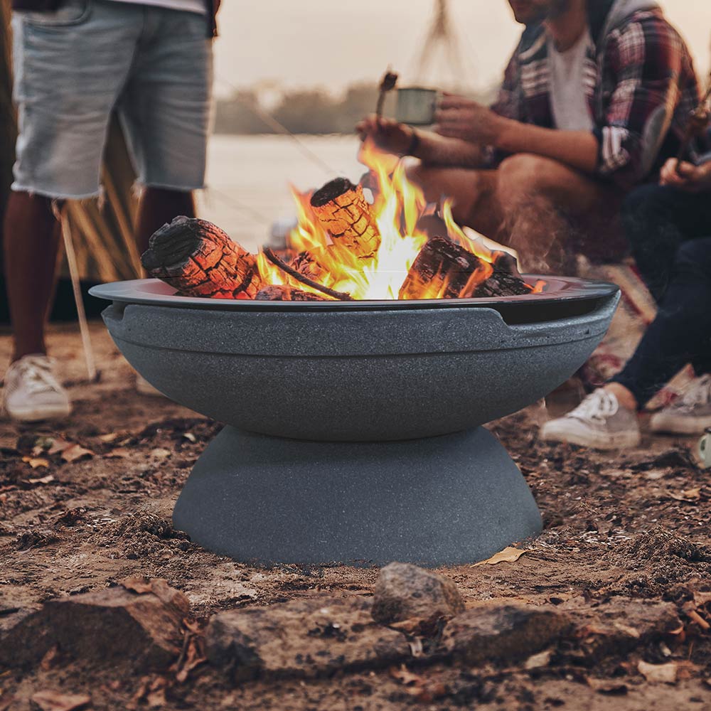 Prism Hardscapes PHFxx21 Falo Wood Burning Fire Pit, 21-Inch
