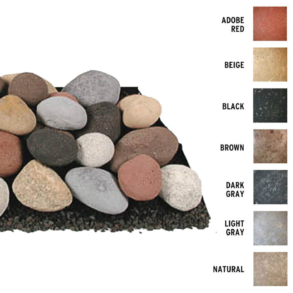 Rasmussen STxx36A Smooth FireStones Set for 36-Inch Linear Burner, 36-Pieces