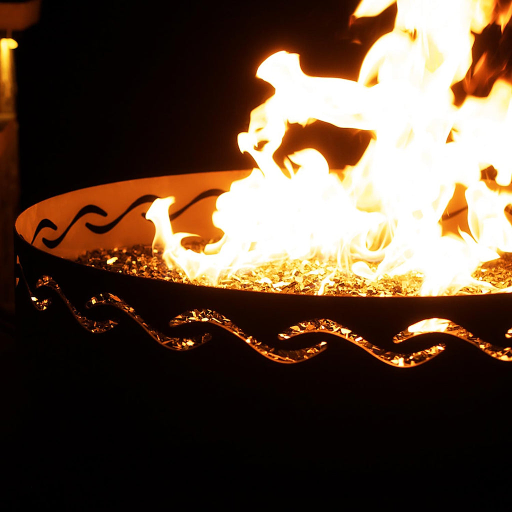 Fire Pit Art FIRE-SURFER-PENTA24 Fire Surfer Gas Fire Pit