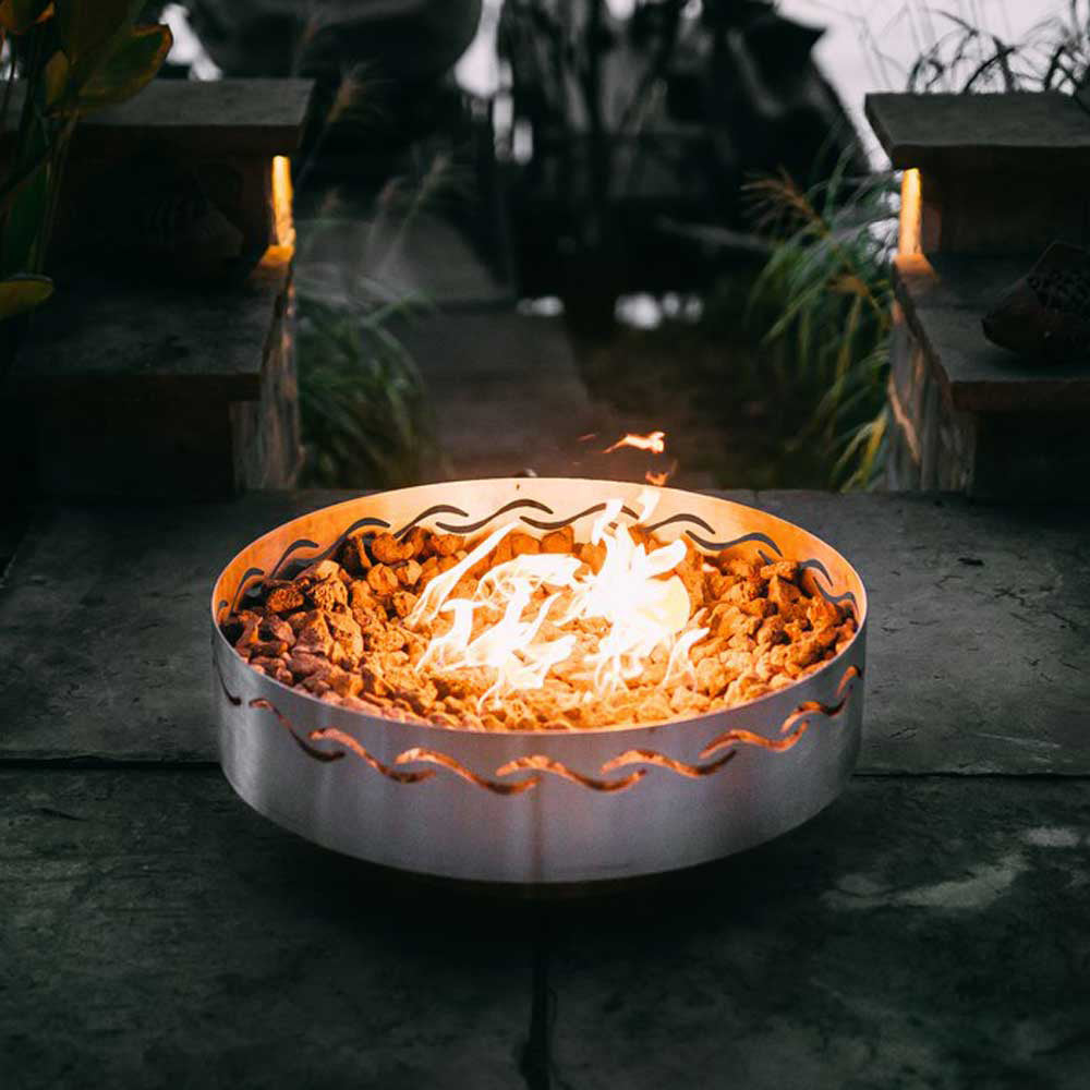 Fire Pit Art FIRE-SURFER-PENTA24 Fire Surfer Gas Fire Pit
