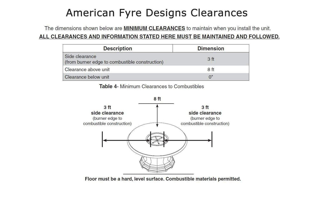 American Fyre Designs Contempo 44-Inch Square Reclaimed Wood Chat Height Fire Table