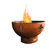 Fire Pit Art FLEC Fleur De Lis Gas Fire Pit