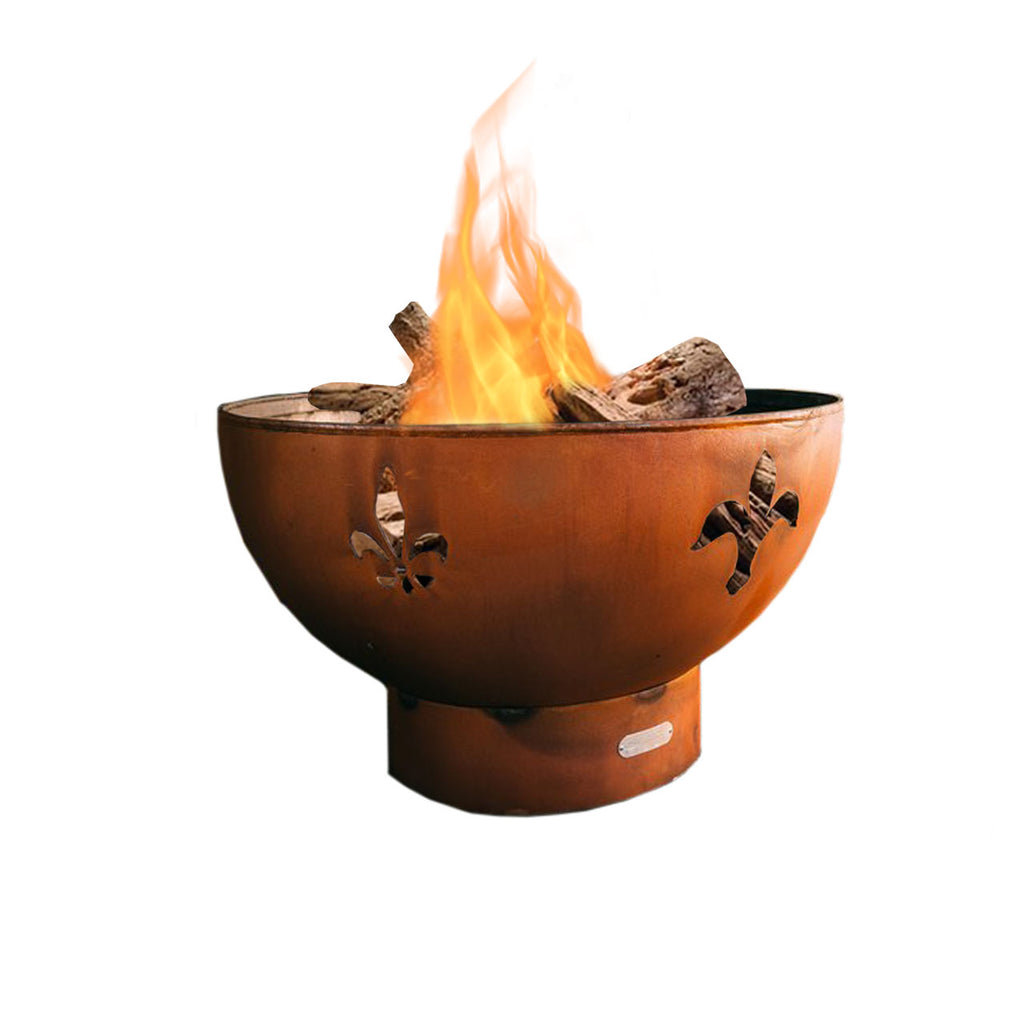 Fire Pit Art De Lis Wood Fire Pit