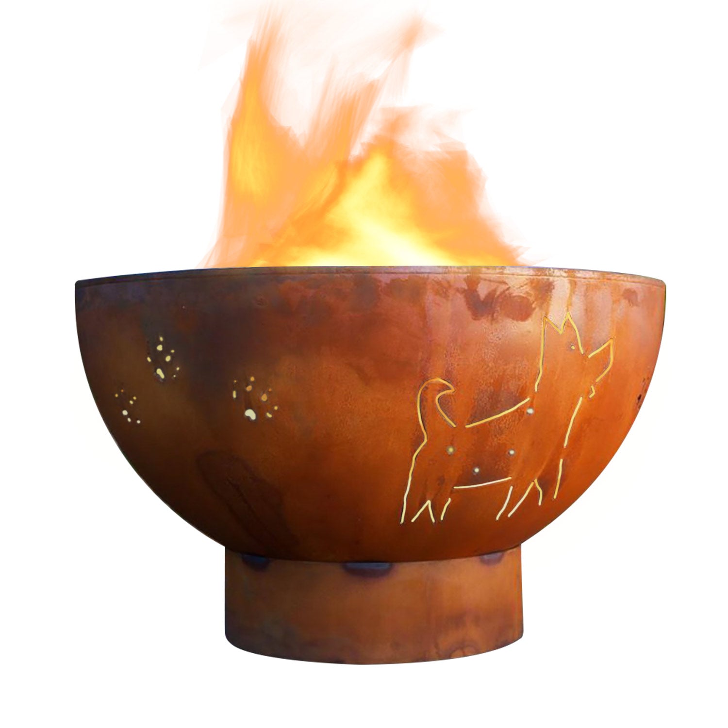 Fire Pit Art FUNDC Funky Dog Gas Fire Pit