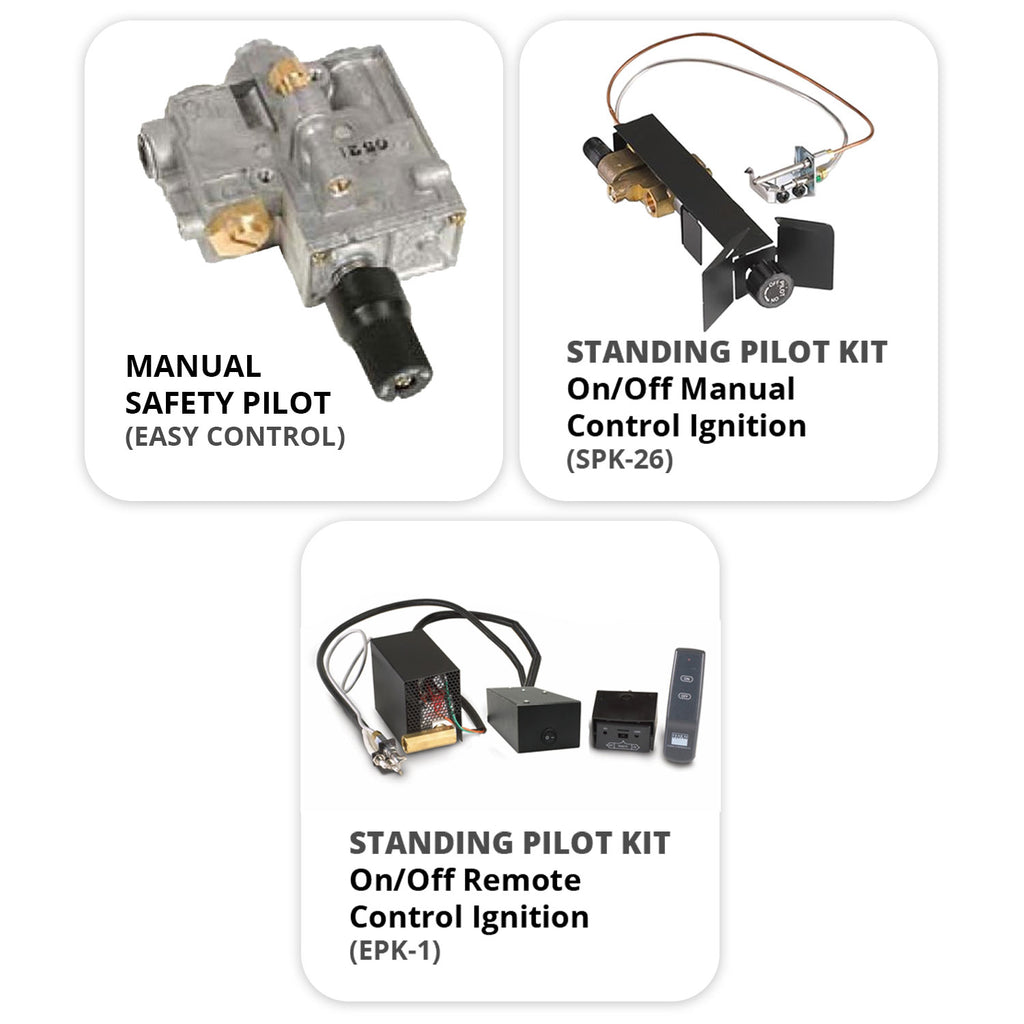 Real Fyre CHAO Charred American Oak Vented Gas Log Set, Stainless Steel, Double Sided, ANSI Certified
