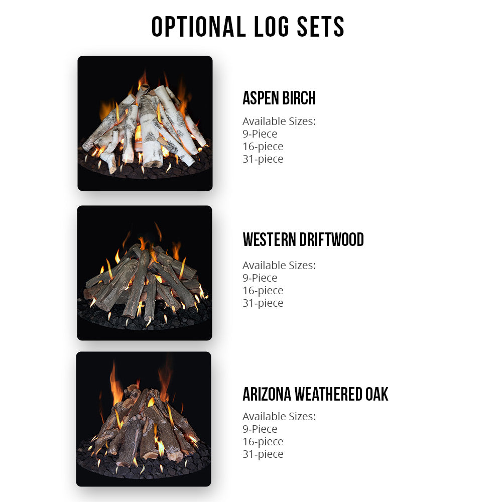 Grand Canyon GC-FPK-MT Match Light Fire Pit Stack Set