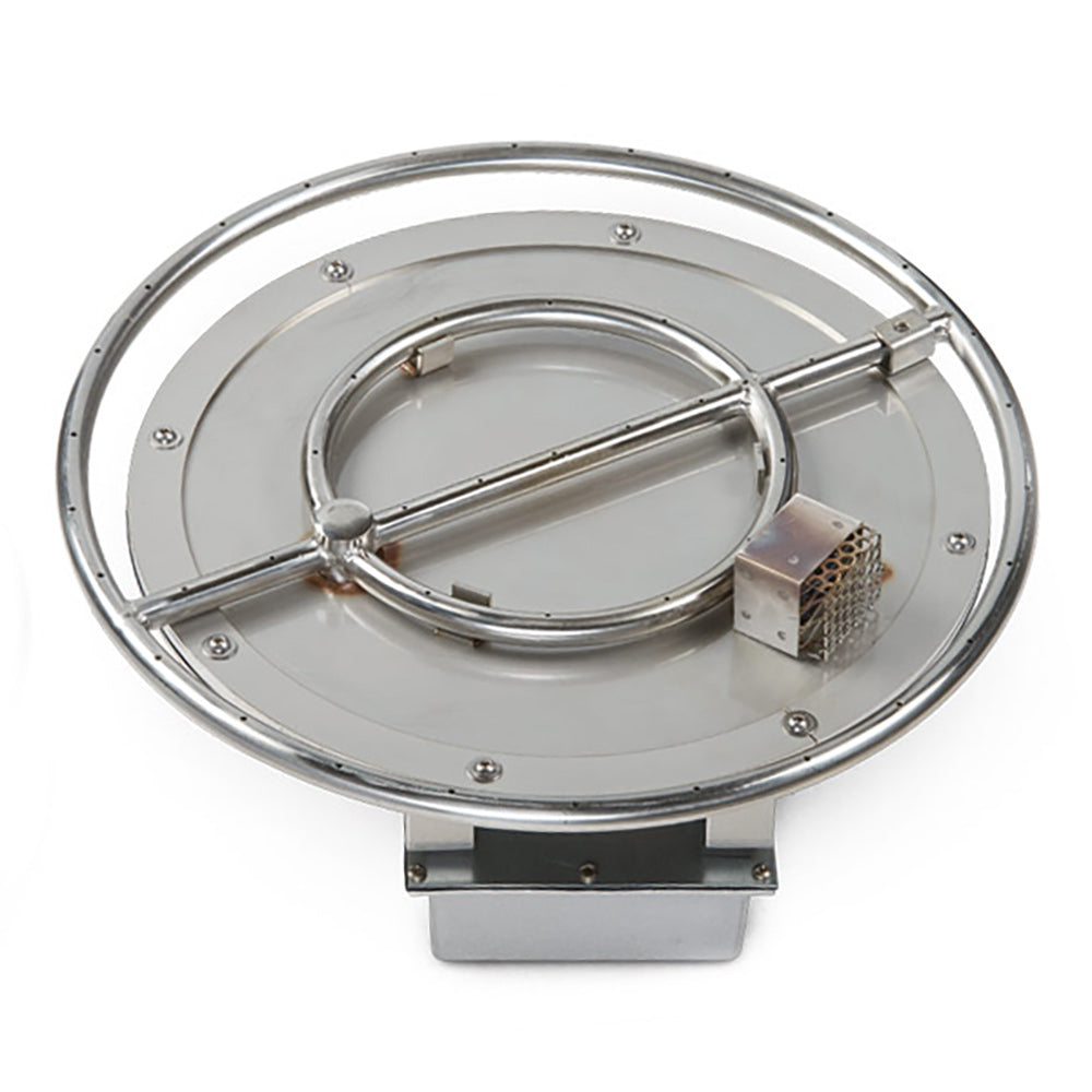 Grand Effects FPIAUT12 Round Electronic Ignition Gas Fire Pit Burner Kit