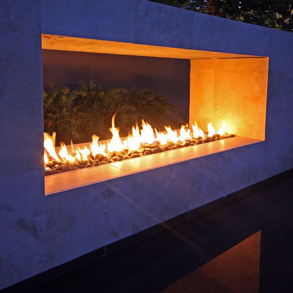 Grand Effects LIAUT12xxIM Linear Inner Mount Stainless Steel Electronic Ignition Gas Fire Pit Burner