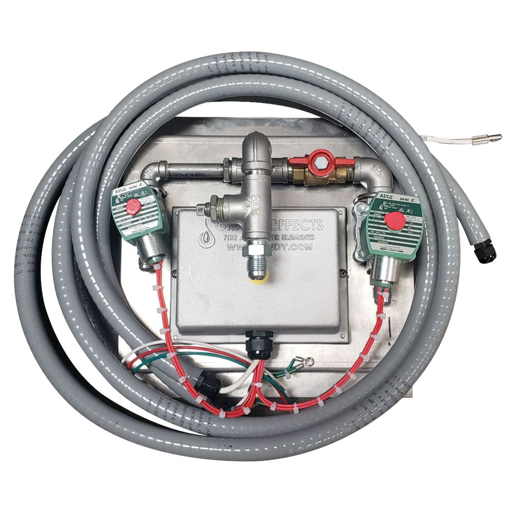 Grand Effects LIAUT12xxOM Linear Outer Mount Stainless Steel Electronic Ignition Gas Fire Pit Burner