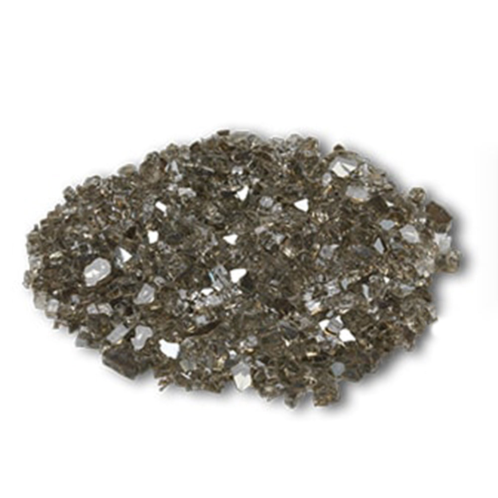 Majestic bronze glass media, 3 lb bulk pile of mixed glass chips