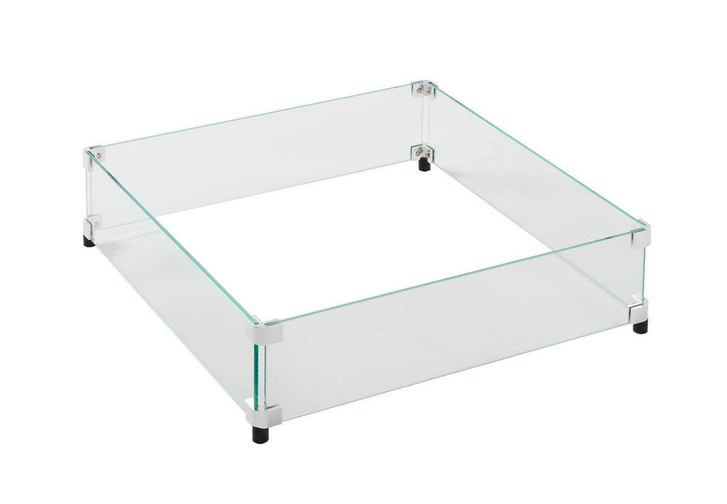 The Outdoor GreatRoom Company Square Glass Wind Guard for CF-2424 Burner, 28.5x28.5-Inch