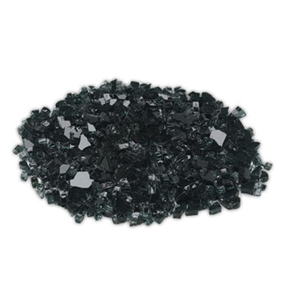 Majestic onyx glass media: dark crushed glass pieces for blasting, 3 lb