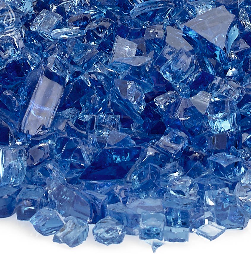 Rasmussen Cobalt Blue Fire Glass, 10-Pounds